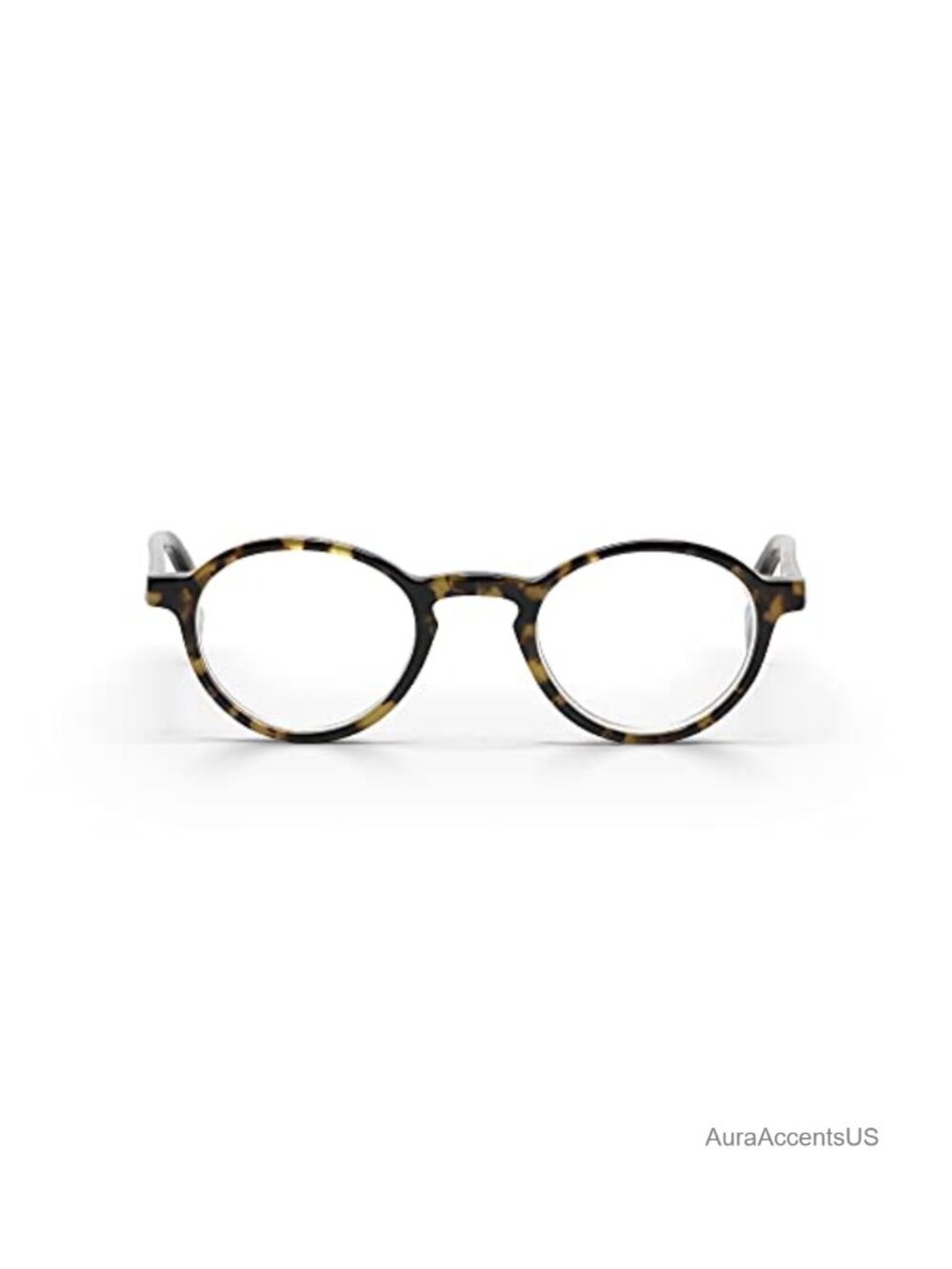 Round Reading Glasses Blue Light Narrow Face Spring Hinge Acetate CR-39